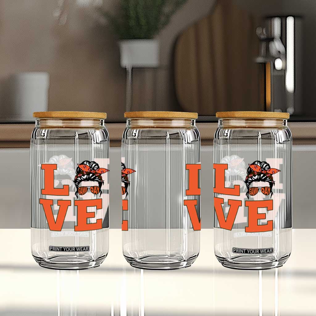 Love Vintage Cool Pun Girl Glass Can Game Day Gift TS12 Print Your Wear