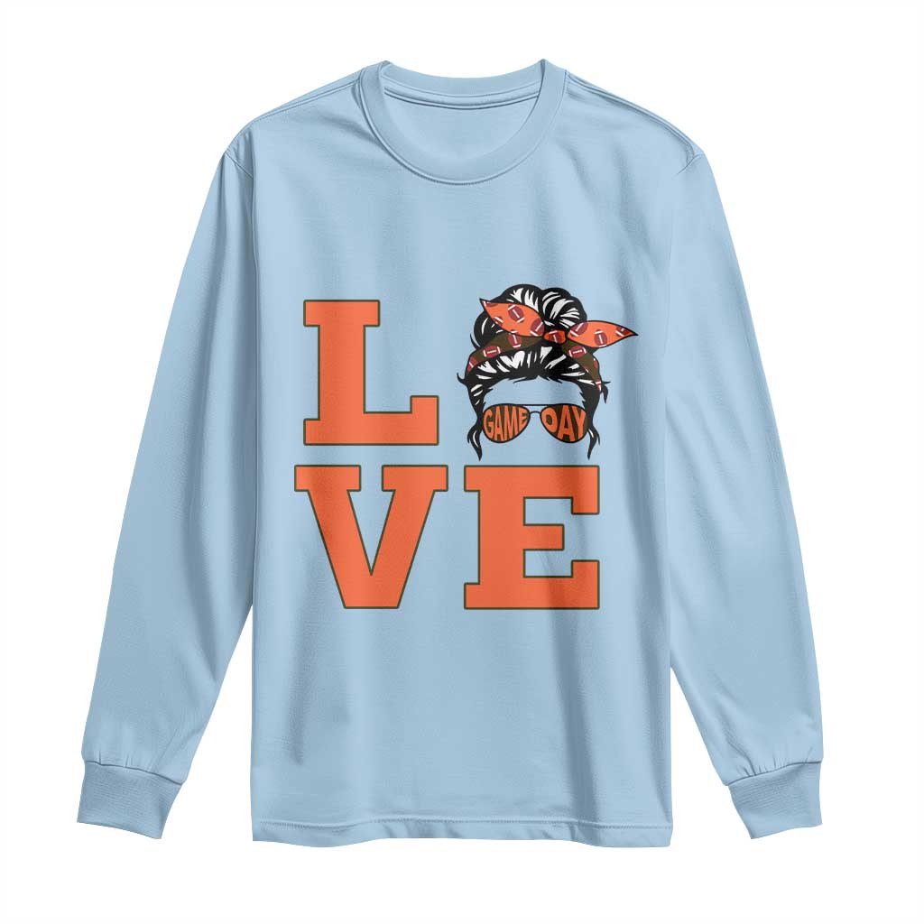 Love Vintage Cool Pun Girl Long Sleeve Shirt Game Day Gift TS12 Light Blue Print Your Wear