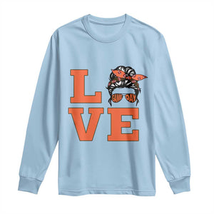 Love Vintage Cool Pun Girl Long Sleeve Shirt Game Day Gift TS12 Light Blue Print Your Wear