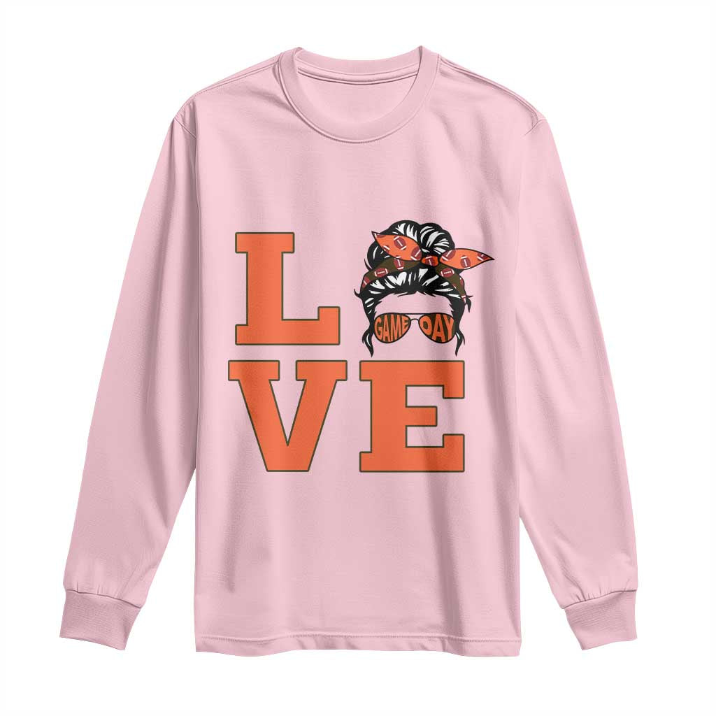 Love Vintage Cool Pun Girl Long Sleeve Shirt Game Day Gift TS12 Light Pink Print Your Wear