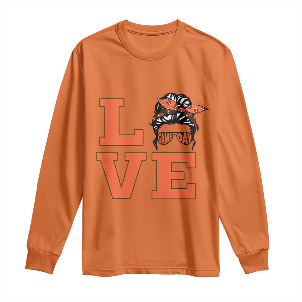Love Vintage Cool Pun Girl Long Sleeve Shirt Game Day Gift TS12 Orange Print Your Wear