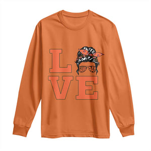 Love Vintage Cool Pun Girl Long Sleeve Shirt Game Day Gift TS12 Orange Print Your Wear