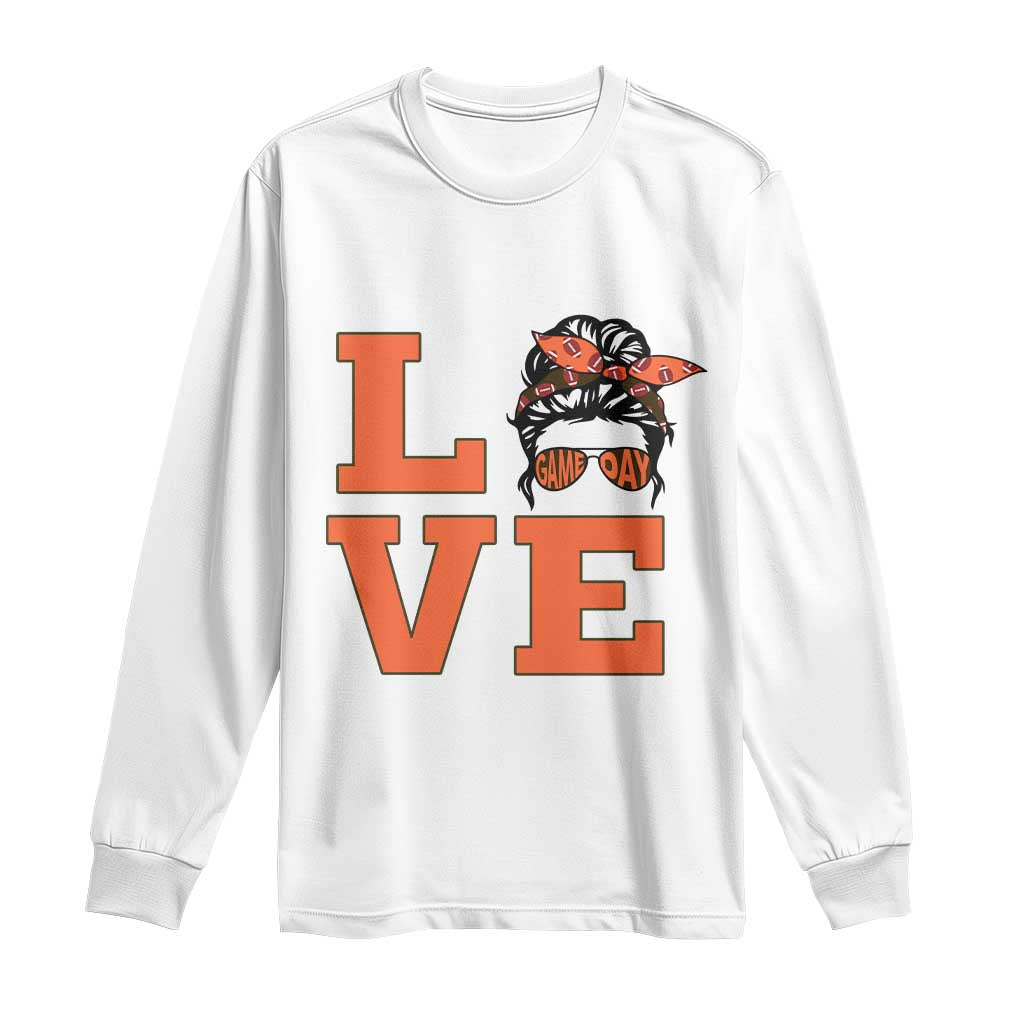 Love Vintage Cool Pun Girl Long Sleeve Shirt Game Day Gift TS12 White Print Your Wear