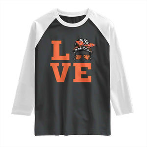 Love Vintage Cool Pun Girl Raglan Shirt Game Day Gift TS12 Black White Print Your Wear