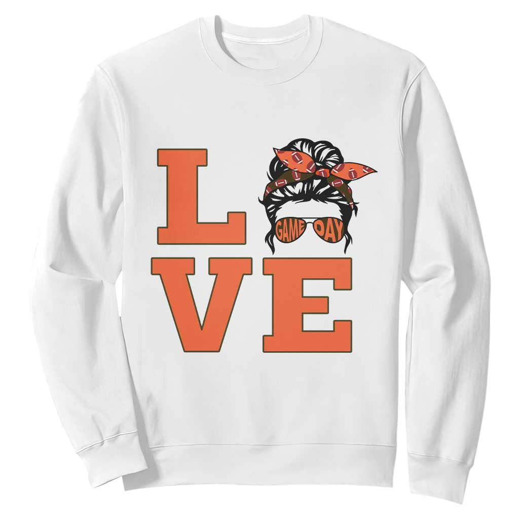Love Vintage Cool Pun Girl Sweatshirt Game Day Gift TS12 White Print Your Wear