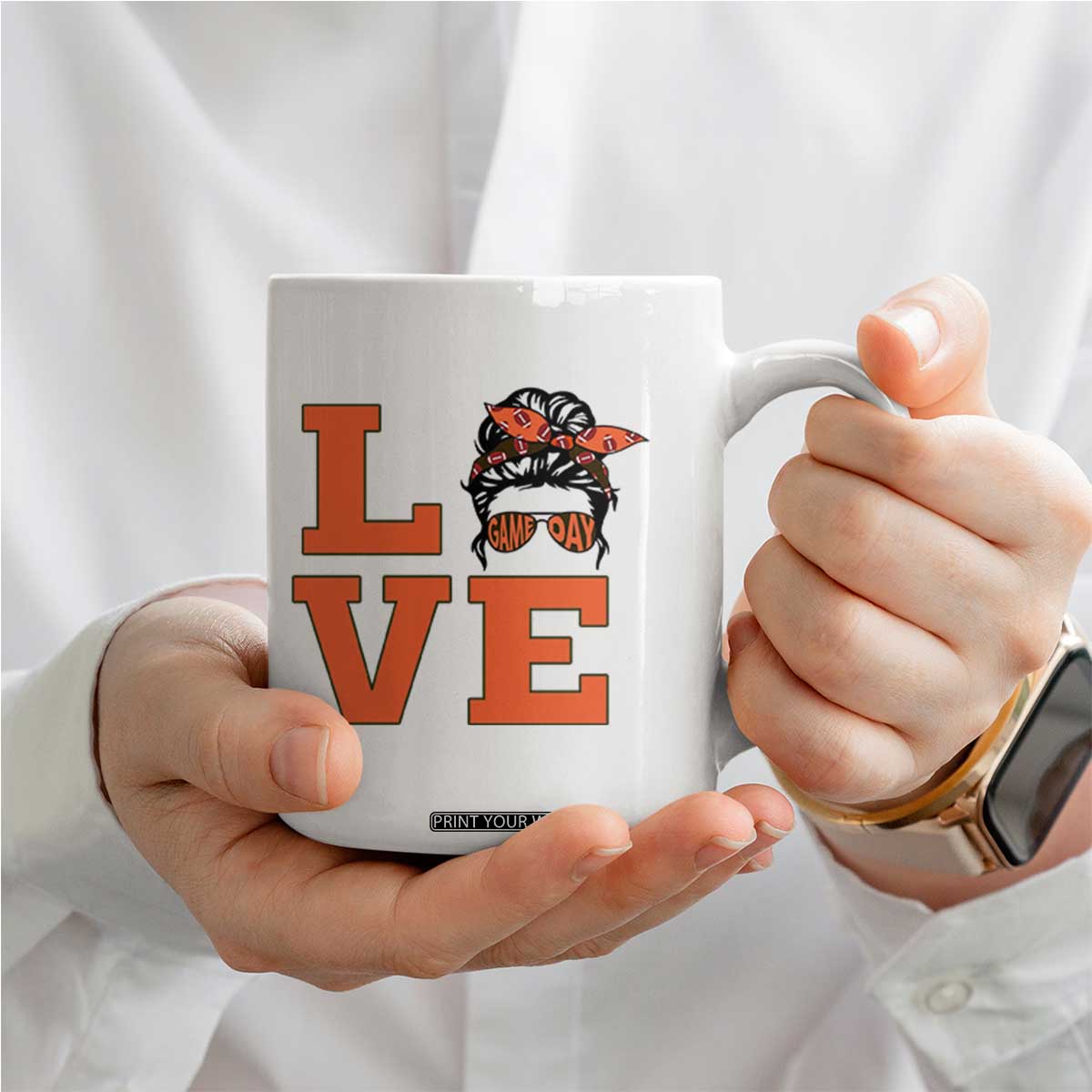 Love Vintage Cool Pun Girl Coffee Mug Game Day Gift TS12 Print Your Wear