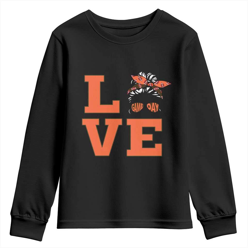 Love Vintage Cool Pun Girl Youth Sweatshirt Game Day Gift TS12 Black Print Your Wear