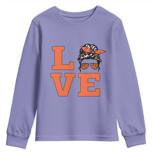 Love Vintage Cool Pun Girl Youth Sweatshirt Game Day Gift TS12 Violet Print Your Wear