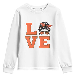 Love Vintage Cool Pun Girl Youth Sweatshirt Game Day Gift TS12 White Print Your Wear