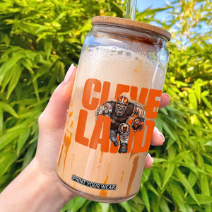CFBB Midwest Football Player Gift Glass Can TS12 White Print Your Wear