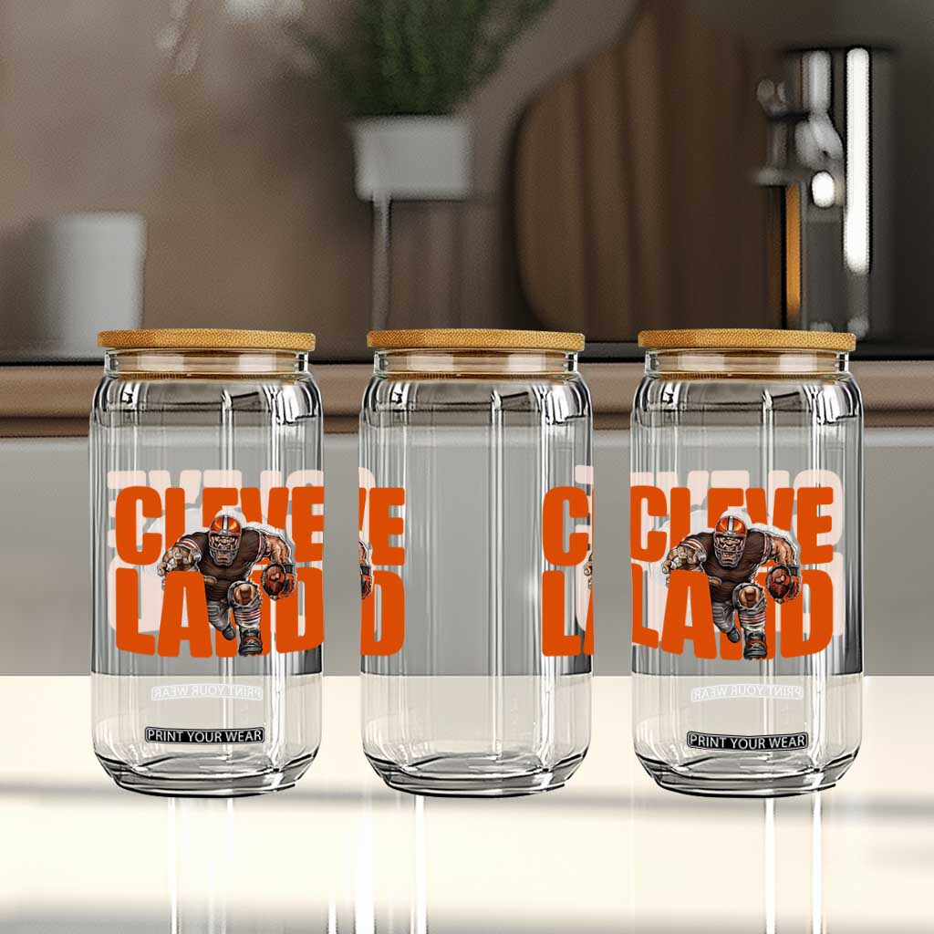 CFBB Midwest Football Player Gift Glass Can TS12 Print Your Wear