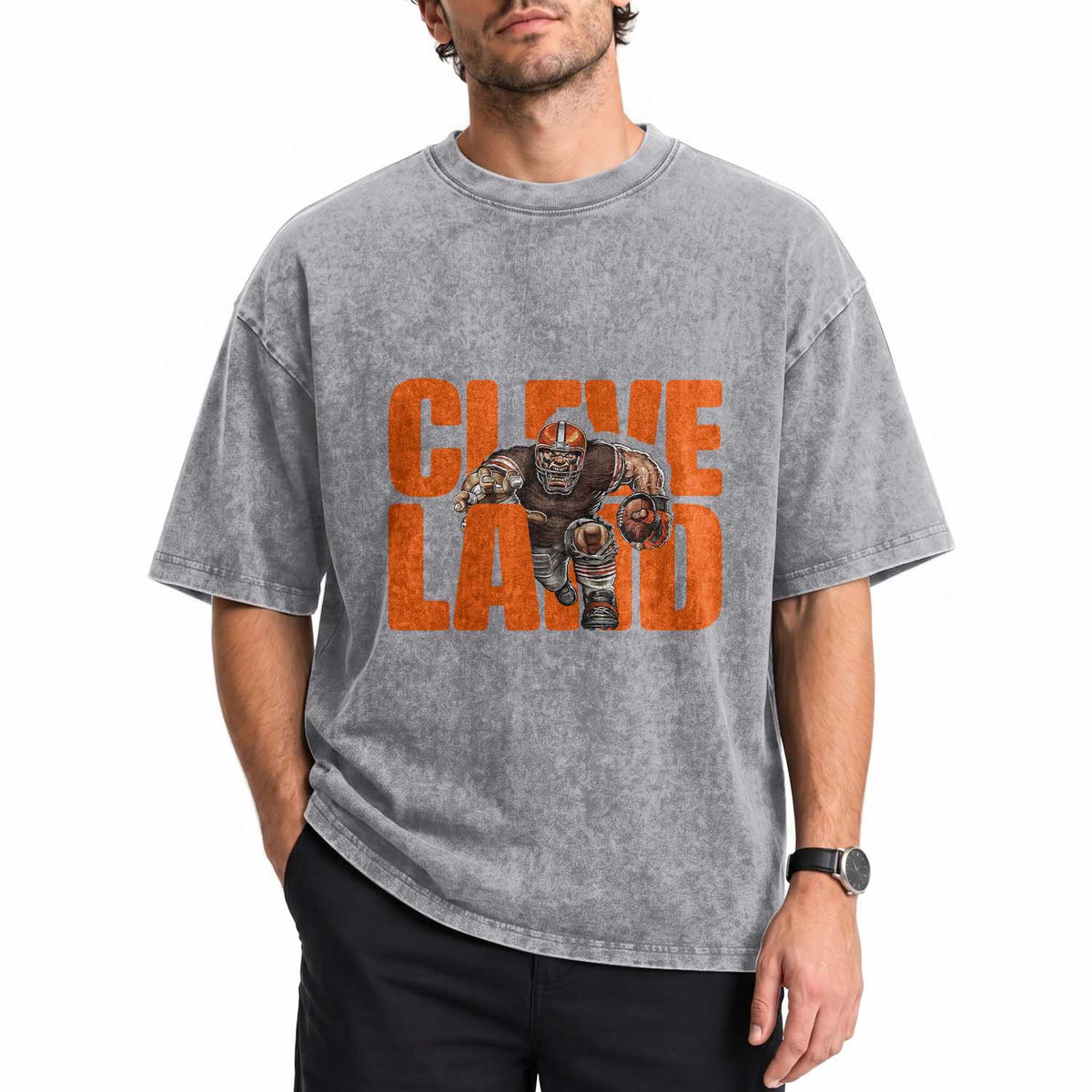 CFBB Midwest Football Player Gift Washed Cotton T-Shirt