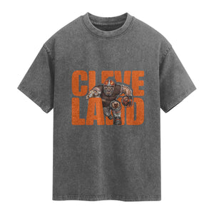CFBB Midwest Football Player Gift Washed Cotton T-Shirt