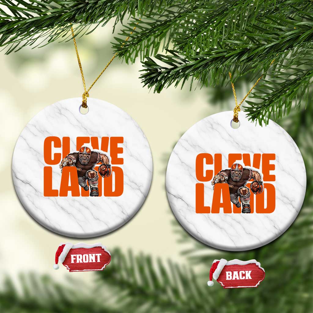 CFBB Midwest Football Player Gift Ceramic Ornament TS12 1pc White Marble Print Your Wear