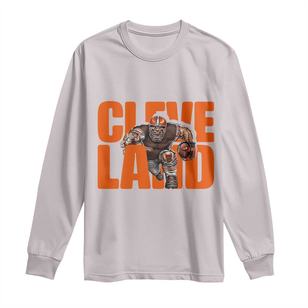 CFBB Midwest Football Player Gift Long Sleeve Shirt TS12 Ice Gray Print Your Wear