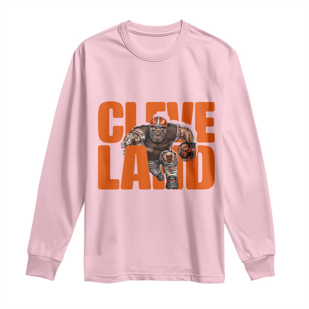 CFBB Midwest Football Player Gift Long Sleeve Shirt TS12 Light Pink Print Your Wear