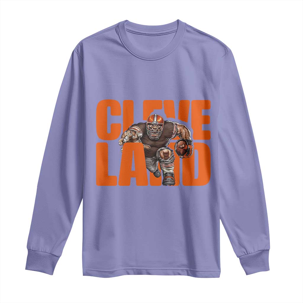 CFBB Midwest Football Player Gift Long Sleeve Shirt TS12 Violet Print Your Wear