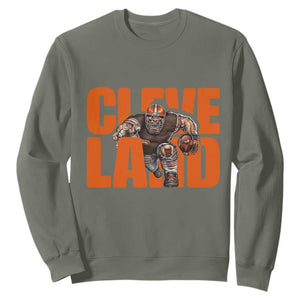 CFBB Midwest Football Player Gift Sweatshirt TS12 Military Green Print Your Wear