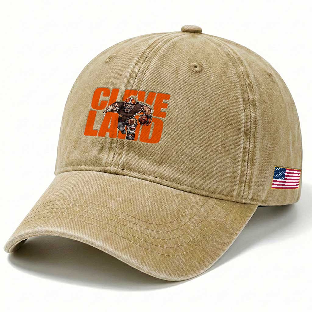 CFBB Midwest Football Player Gift Washed Cotton Baseball Cap TS12 Print Your Wear