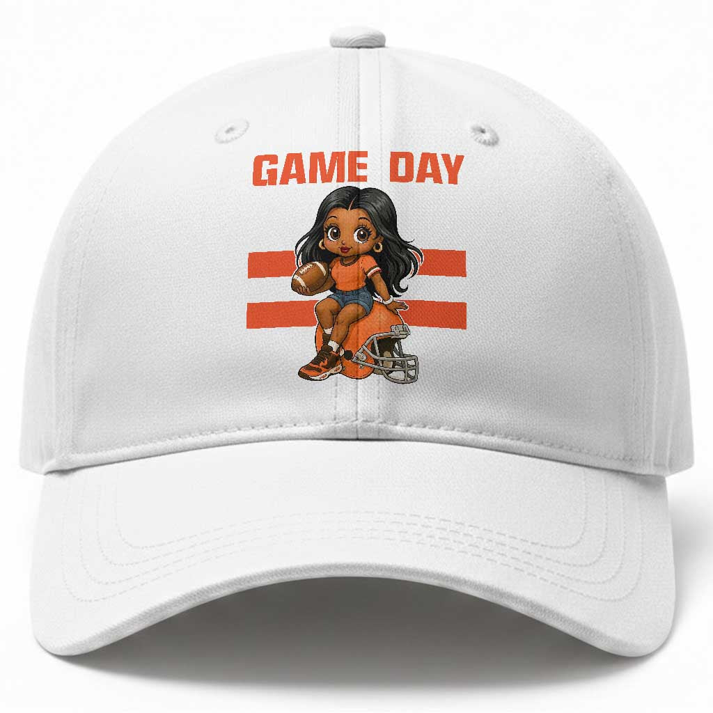 Funny Game Day Cute Girl Baseball Cap Midwest Football Player Gift TS12 Print Your Wear