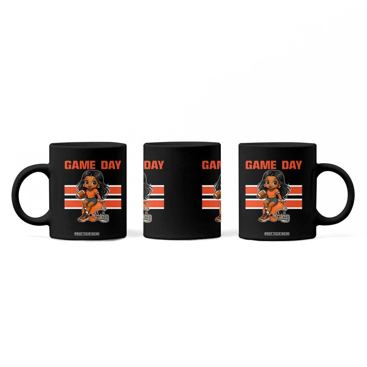 Funny Game Day Cute Girl Coffee Mug Midwest Football Player Gift TS12 Print Your Wear
