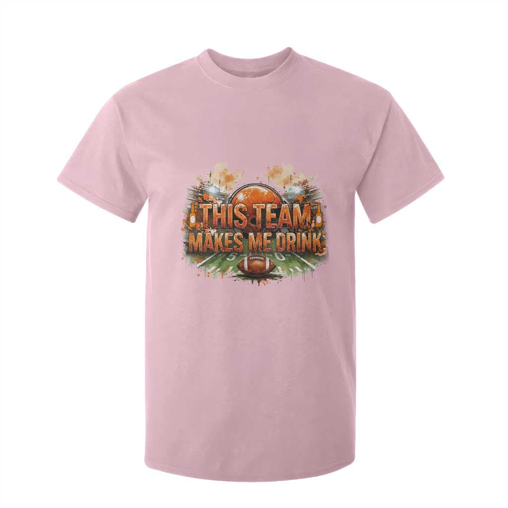 This Team Makes Me Drink T Shirt For Kid CFBB Fan Gift TS12 Light Pink Print Your Wear