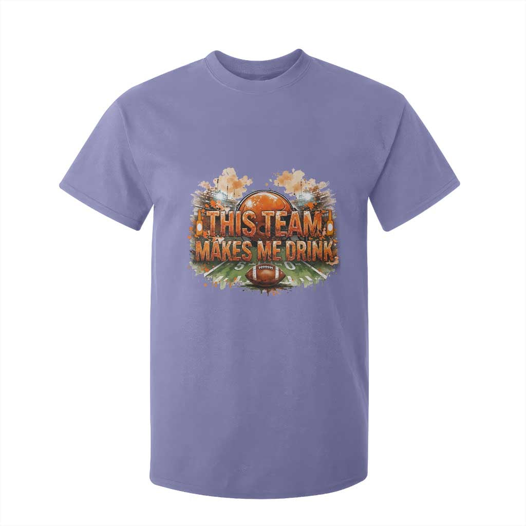 This Team Makes Me Drink T Shirt For Kid CFBB Fan Gift TS12 Violet Print Your Wear