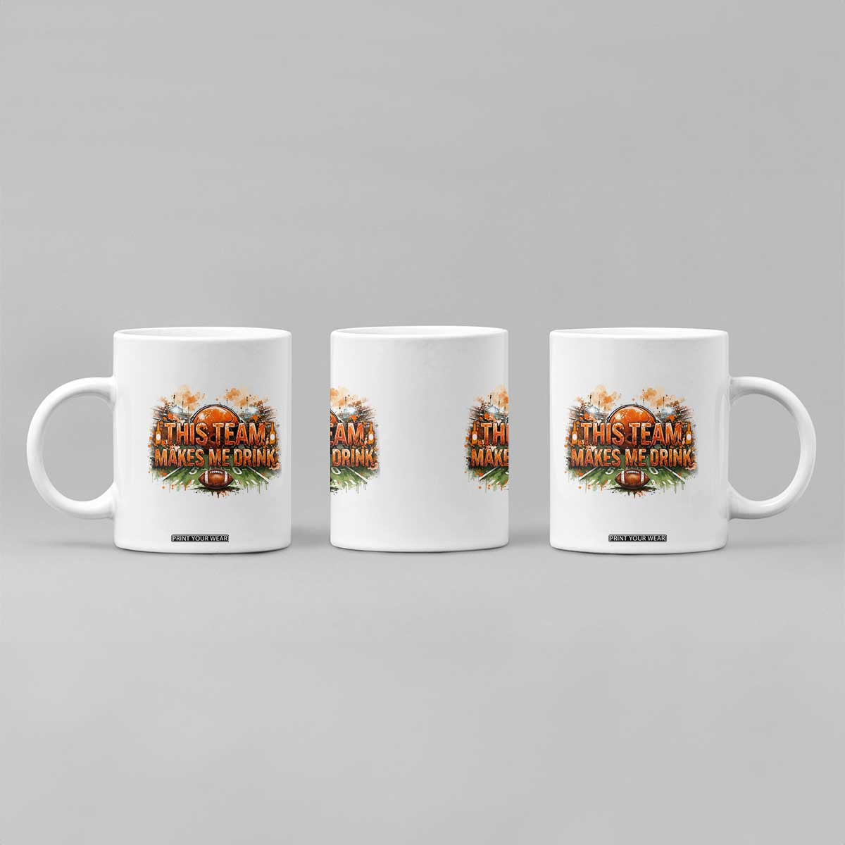 This Team Makes Me Drink Coffee Mug CFBB Fan Gift TS12 Print Your Wear