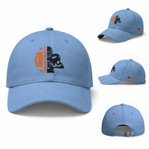 Midwest Football Lover Baseball Cap CFBB Fan Gift TS12 Baseball Cap Universal Fit Light Blue Print Your Wear