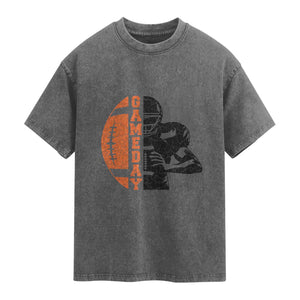 Midwest Football Lover Washed Cotton T-Shirt CFBB Fan Gift