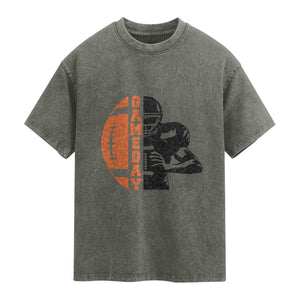 Midwest Football Lover Washed Cotton T-Shirt CFBB Fan Gift