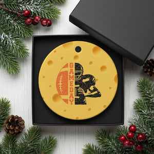 Midwest Football Lover Ceramic Ornament CFBB Fan Gift TS12 1pc Yellow Cheese Print Your Wear