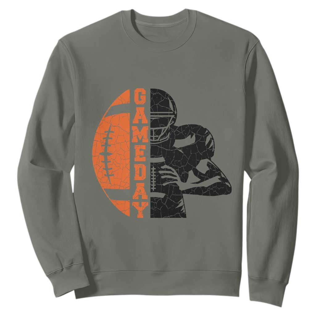 Midwest Football Lover Sweatshirt CFBB Fan Gift TS12 Military Green Print Your Wear