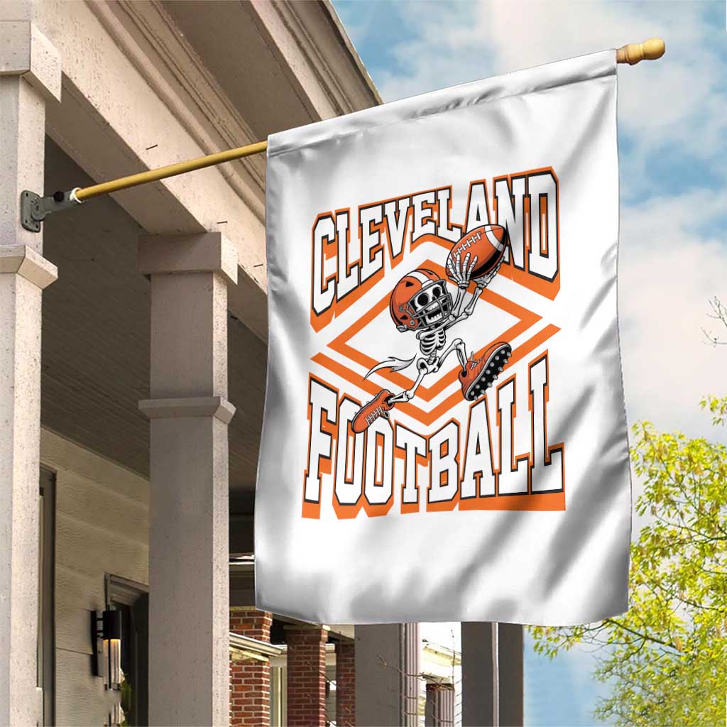 Funny Skeleton Dark Football Garden Flag CFBB Fan Gift TS12 Print Your Wear
