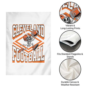 Funny Skeleton Dark Football Garden Flag CFBB Fan Gift TS12 Print Your Wear