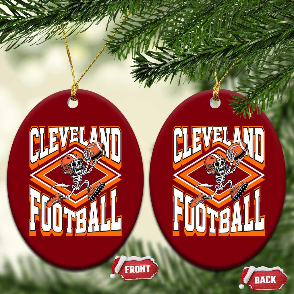 Funny Skeleton Dark Football Ceramic Ornament CFBB Fan Gift TS12 Print Your Wear