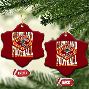 Funny Skeleton Dark Football Ceramic Ornament CFBB Fan Gift TS12 Print Your Wear