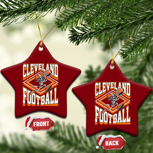 Funny Skeleton Dark Football Ceramic Ornament CFBB Fan Gift TS12 Print Your Wear