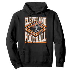 Funny Skeleton Dark Football Hoodie CFBB Fan Gift TS12 Black Print Your Wear