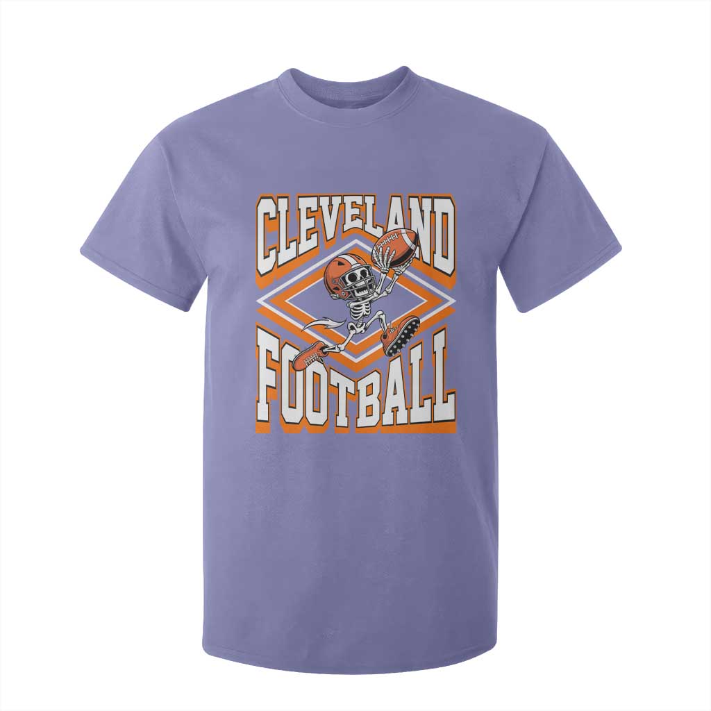 Funny Skeleton Dark Football T Shirt For Kid CFBB Fan Gift TS12 Violet Print Your Wear