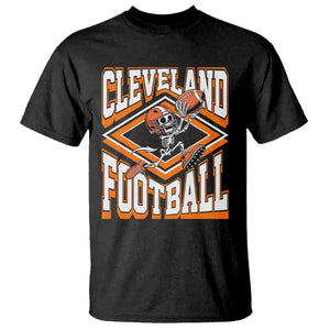 Funny Skeleton Dark Football T Shirt CFBB Fan Gift TS12 Black Print Your Wear