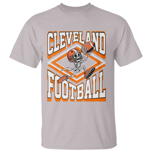 Funny Skeleton Dark Football T Shirt CFBB Fan Gift TS12 Ice Gray Print Your Wear