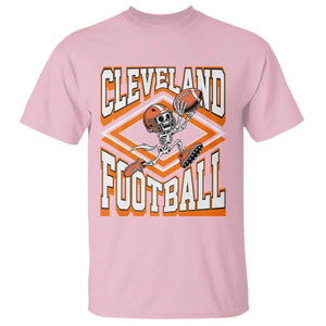 Funny Skeleton Dark Football T Shirt CFBB Fan Gift TS12 Light Pink Print Your Wear