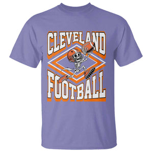 Funny Skeleton Dark Football T Shirt CFBB Fan Gift TS12 Violet Print Your Wear