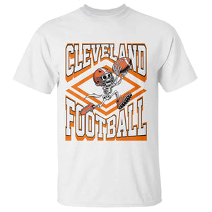 Funny Skeleton Dark Football T Shirt CFBB Fan Gift TS12 White Print Your Wear