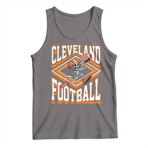 Funny Skeleton Dark Football Tank Top CFBB Fan Gift TS12 Deep Heather Print Your Wear