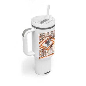 Funny Skeleton Dark Football Tumbler With Handle CFBB Fan Gift TS12 Print Your Wear