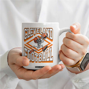 Funny Skeleton Dark Football Coffee Mug CFBB Fan Gift TS12 Print Your Wear