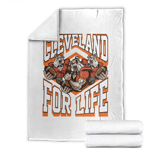 Cleveland For Life Throw Blanket CFBB Fan Gift TS12 Black Print Your Wear