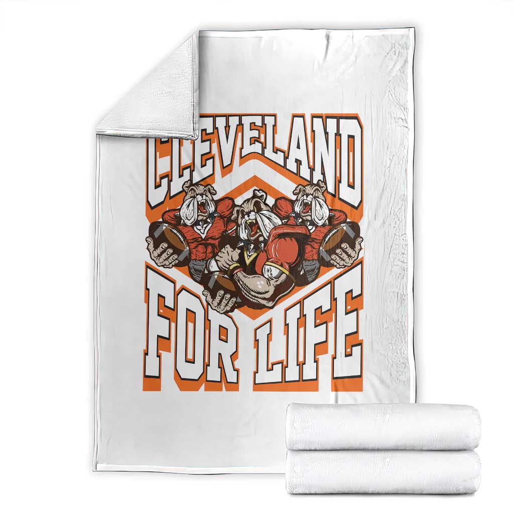 Cleveland For Life Throw Blanket CFBB Fan Gift TS12 Black Print Your Wear